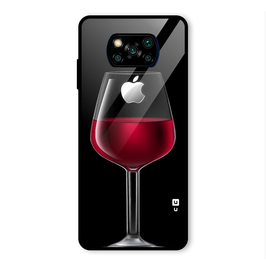 Fruit Printed Design Glass Back Case for Poco X3 Pro