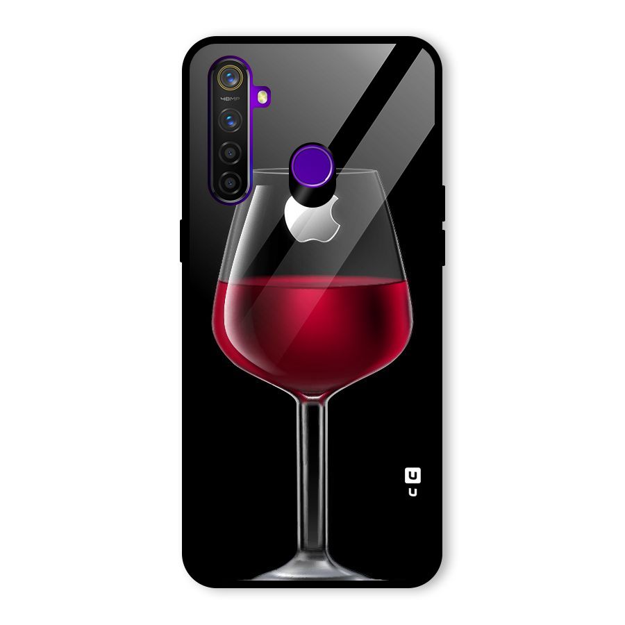 Fruit Printed Design Glass Back Case for Realme 5 Pro