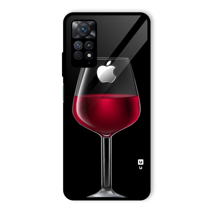 Fruit Printed Design Glass Back Case for Redmi Note 11 Pro