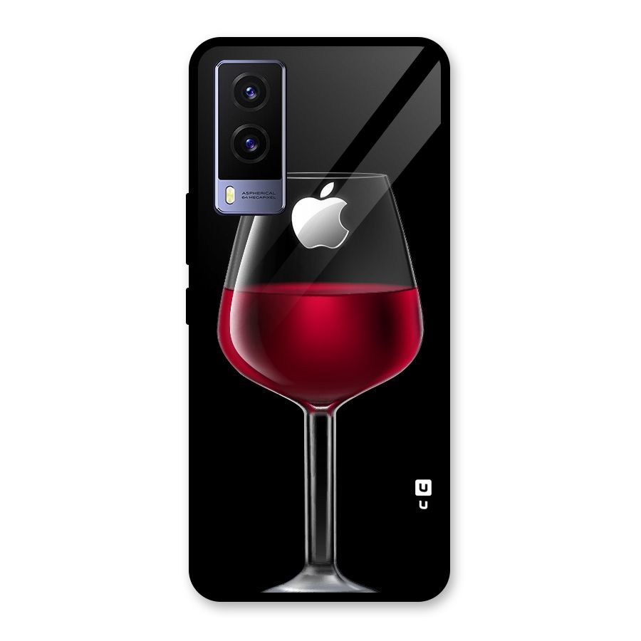 Fruit Printed Design Glass Back Case for Vivo V21e 5G