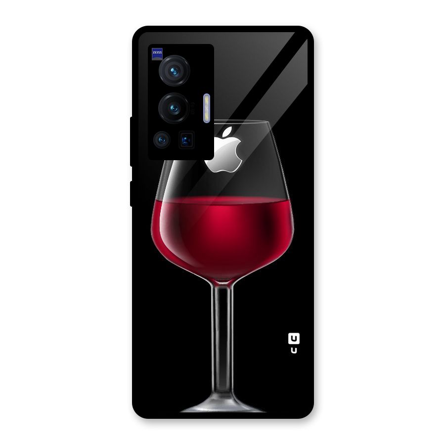 Fruit Printed Design Glass Back Case for Vivo X70 Pro
