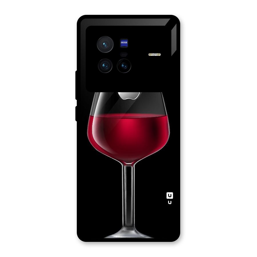 Fruit Printed Design Glass Back Case for Vivo X80