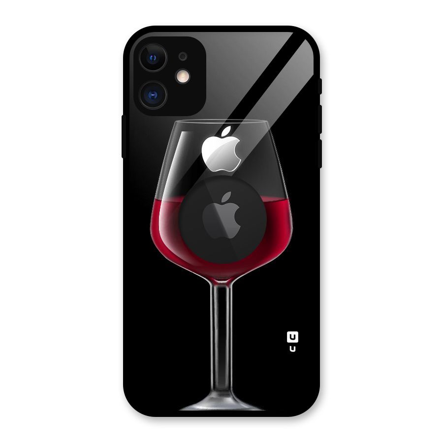 Fruit Printed Design Glass Back Case for iPhone 11 Logo Cut