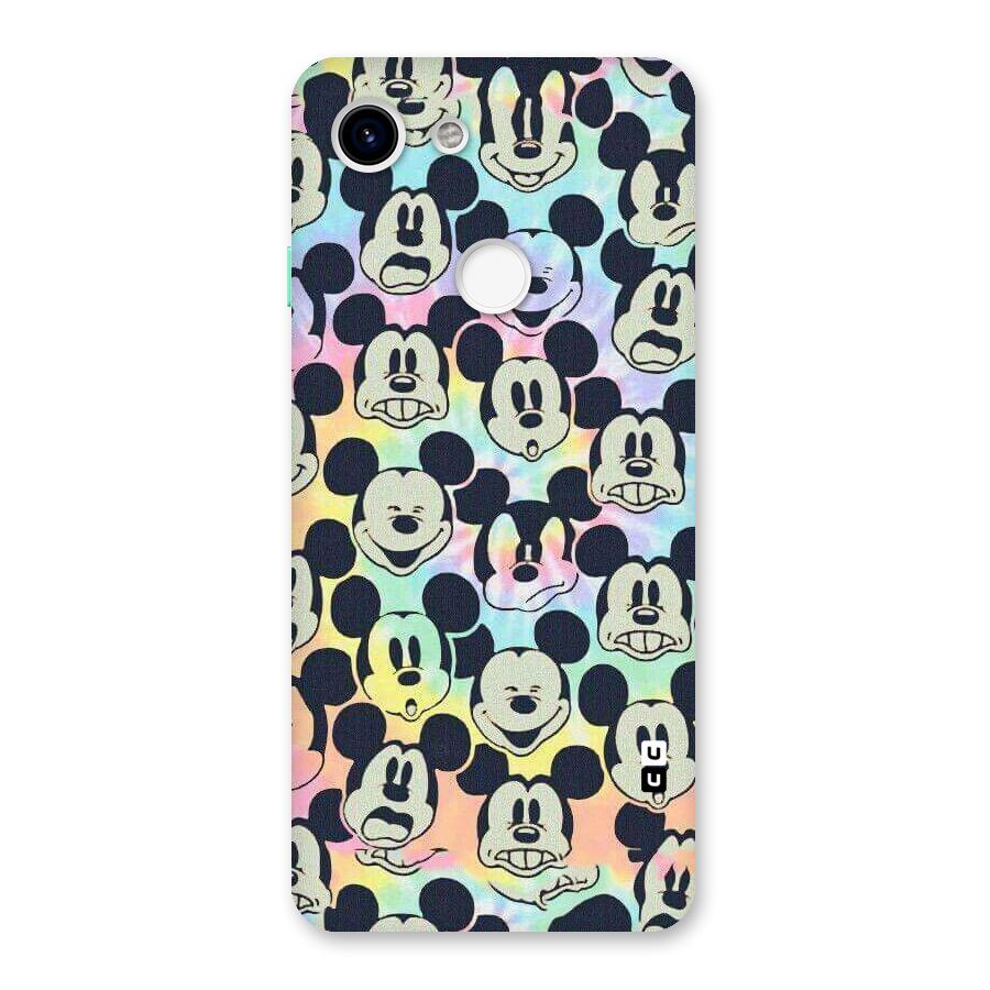 Fun Rainbow Faces Back Case for Google Pixel 3