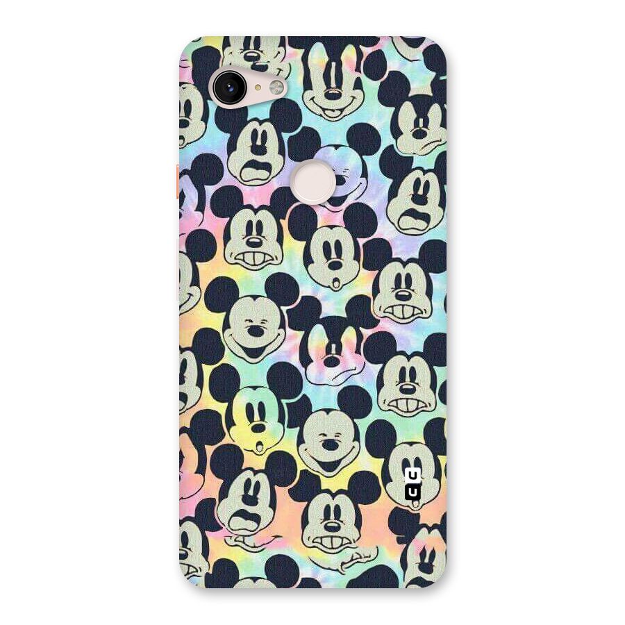 Fun Rainbow Faces Back Case for Google Pixel 3 XL