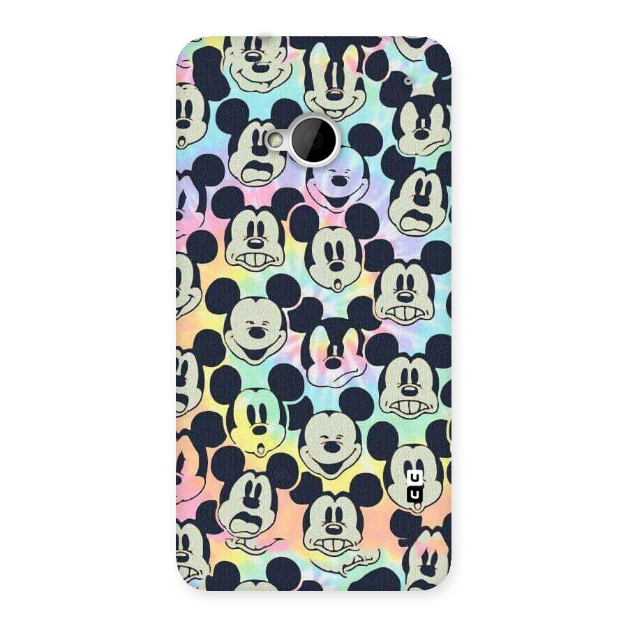 Fun Rainbow Faces Back Case for HTC One M7