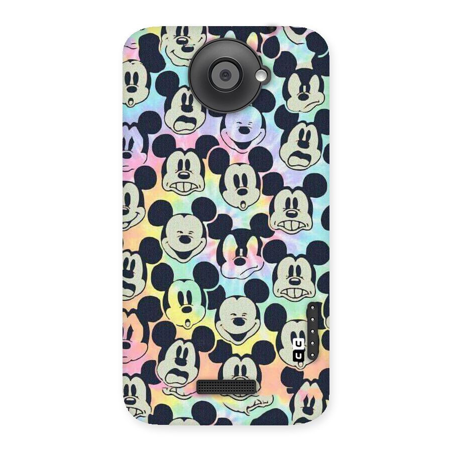 Fun Rainbow Faces Back Case for HTC One X