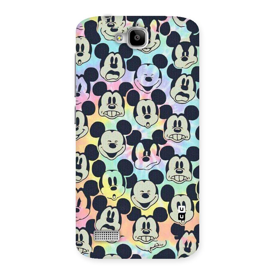 Fun Rainbow Faces Back Case for Honor Holly