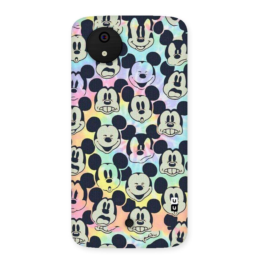 Fun Rainbow Faces Back Case for Micromax Canvas A1