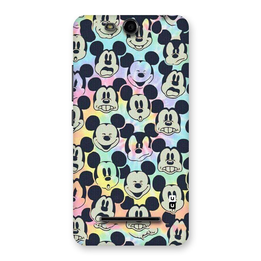 Fun Rainbow Faces Back Case for Micromax Canvas Juice 3 Q392