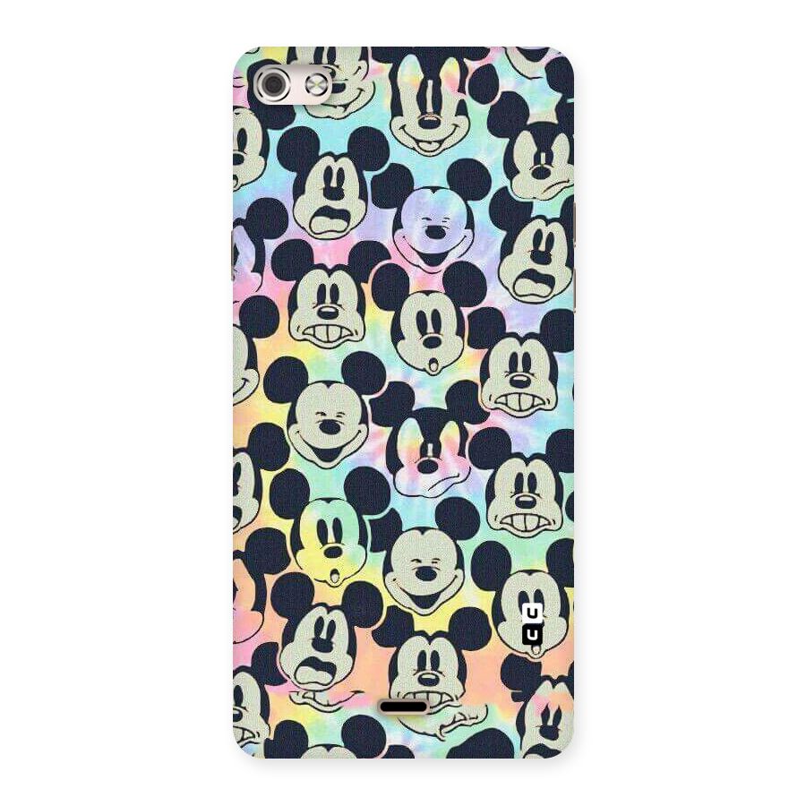 Fun Rainbow Faces Back Case for Micromax Canvas Silver 5