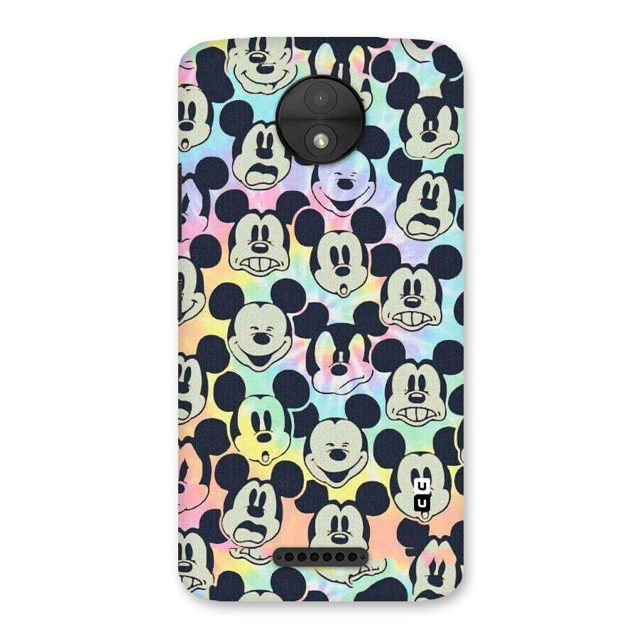 Fun Rainbow Faces Back Case for Moto C