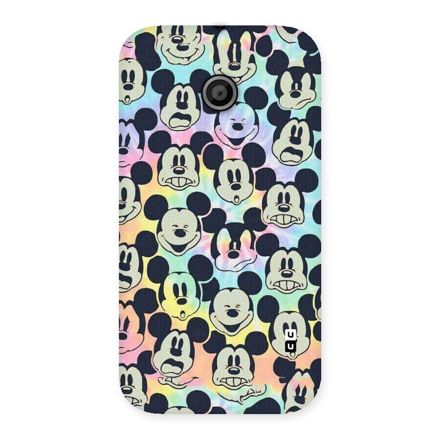 Fun Rainbow Faces Back Case for Moto E