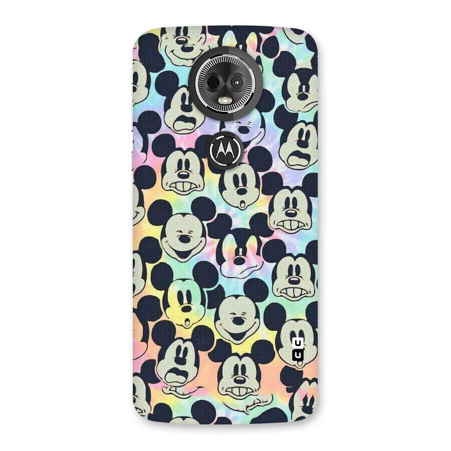 Fun Rainbow Faces Back Case for Moto E5 Plus