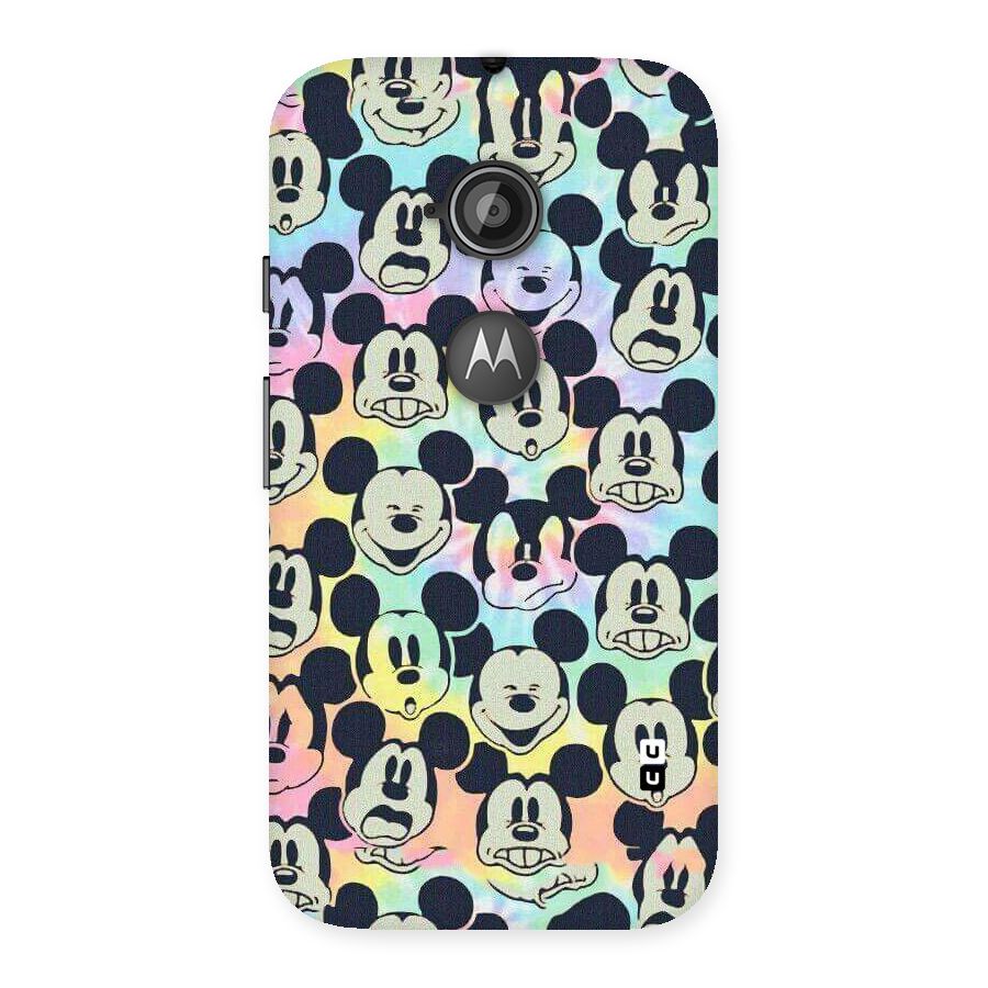 Fun Rainbow Faces Back Case for Moto E 2nd Gen
