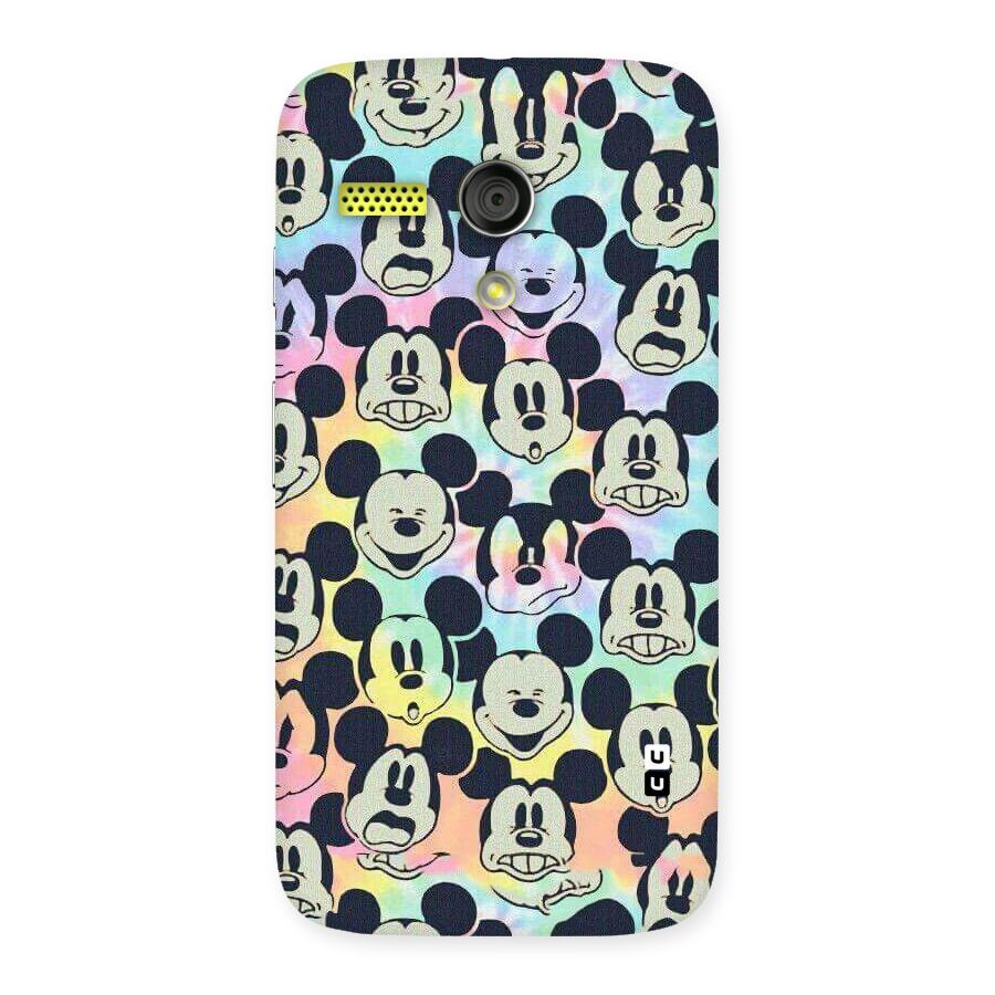 Fun Rainbow Faces Back Case for Moto G