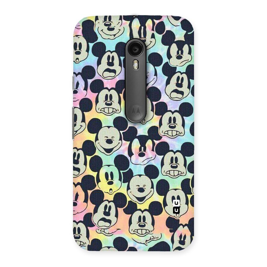 Fun Rainbow Faces Back Case for Moto G3