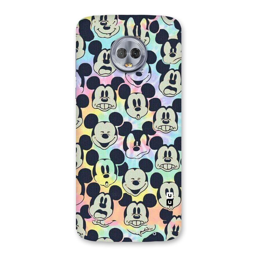 Fun Rainbow Faces Back Case for Moto G6 Plus