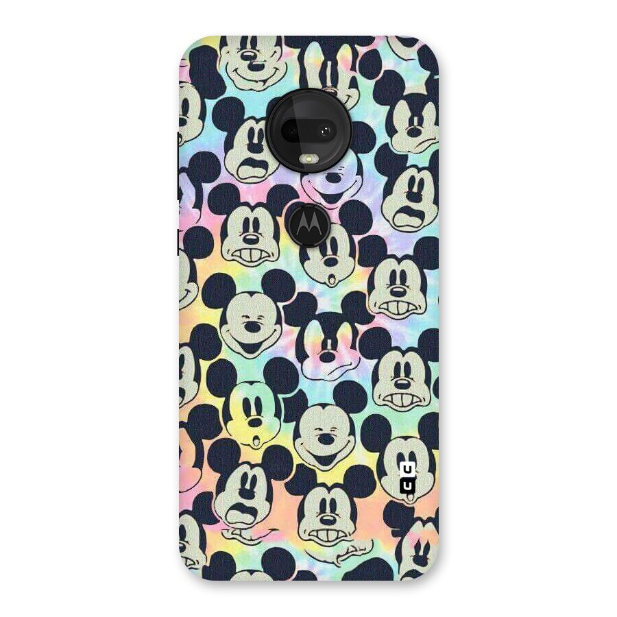 Fun Rainbow Faces Back Case for Moto G7
