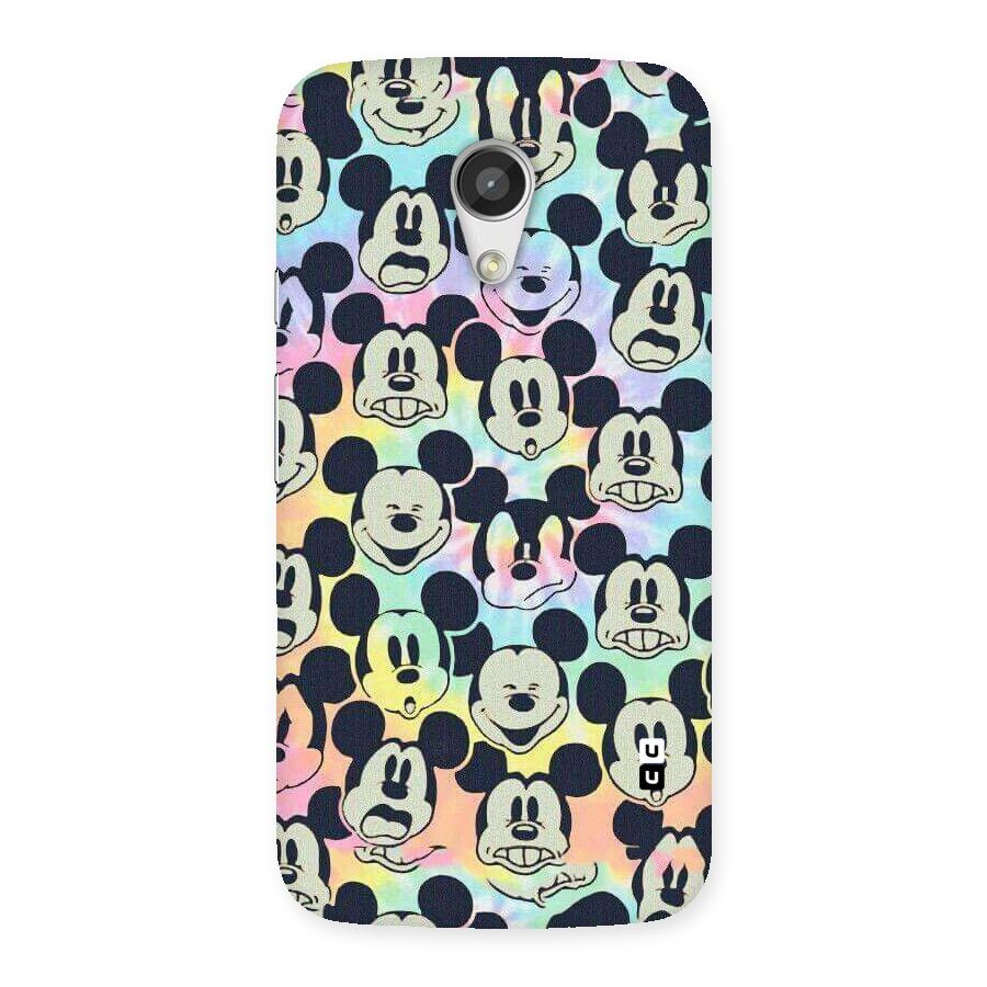 Fun Rainbow Faces Back Case for Moto G 2nd Gen