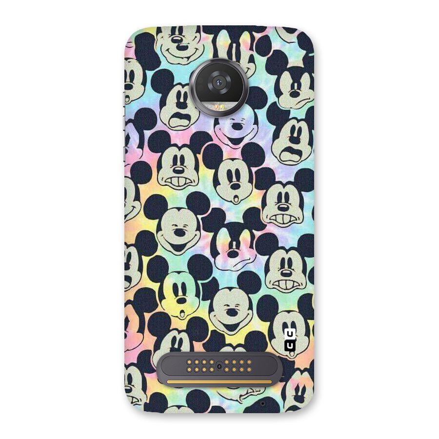 Fun Rainbow Faces Back Case for Moto Z2 Play