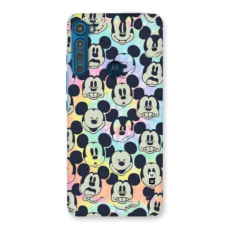 Fun Rainbow Faces Back Case for Motorola One Fusion Plus