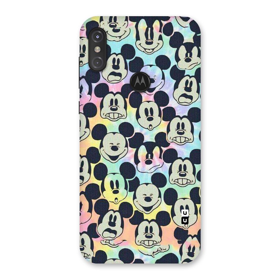 Fun Rainbow Faces Back Case for Motorola One Power