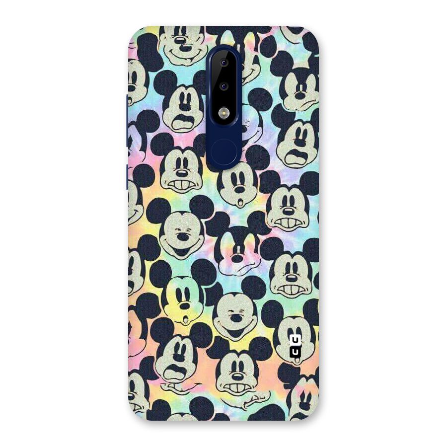 Fun Rainbow Faces Back Case for Nokia 5.1 Plus