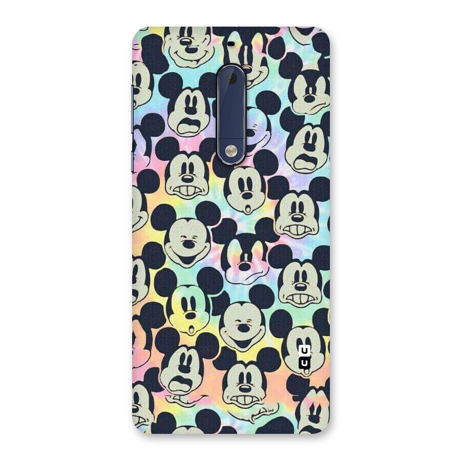 Fun Rainbow Faces Back Case for Nokia 5