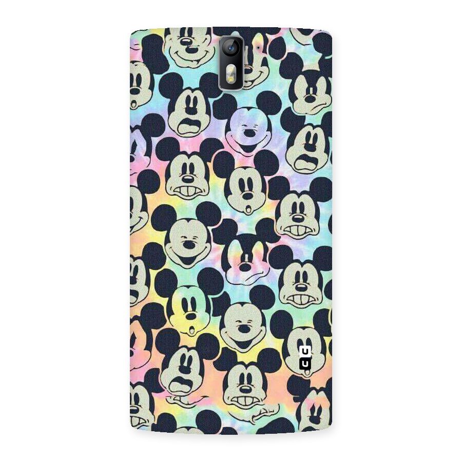 Fun Rainbow Faces Back Case for One Plus One