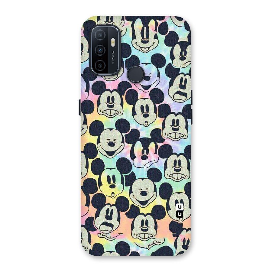 Fun Rainbow Faces Back Case for Oppo A32