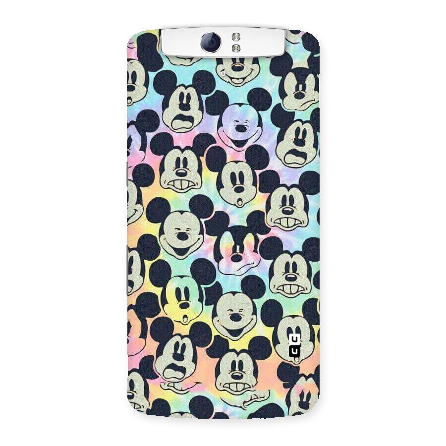 Fun Rainbow Faces Back Case for Oppo N1