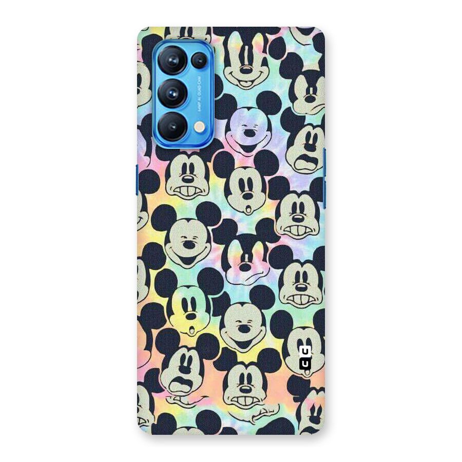 Fun Rainbow Faces Back Case for Oppo Reno5 Pro 5G