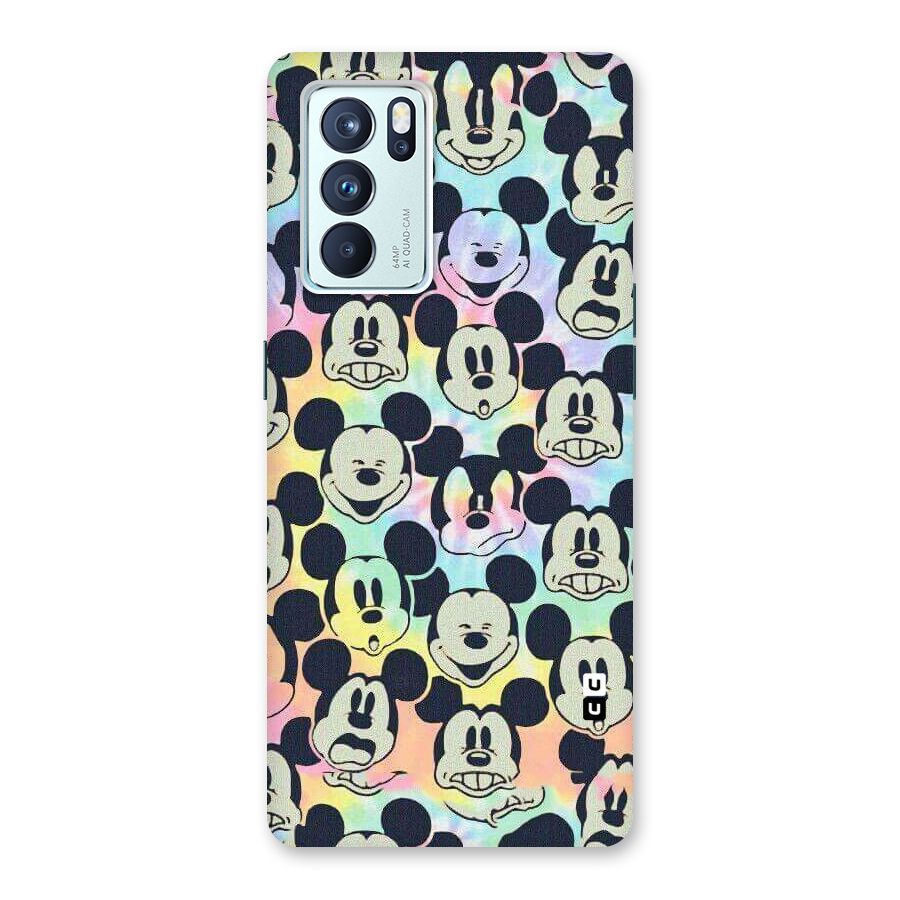 Fun Rainbow Faces Back Case for Oppo Reno6 Pro 5G