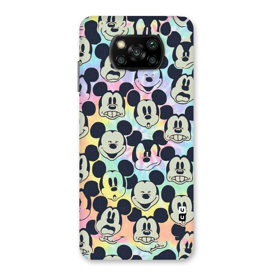 Fun Rainbow Faces Back Case for Poco X3