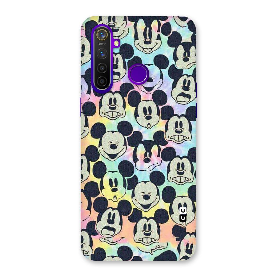 Fun Rainbow Faces Back Case for Realme 5 Pro