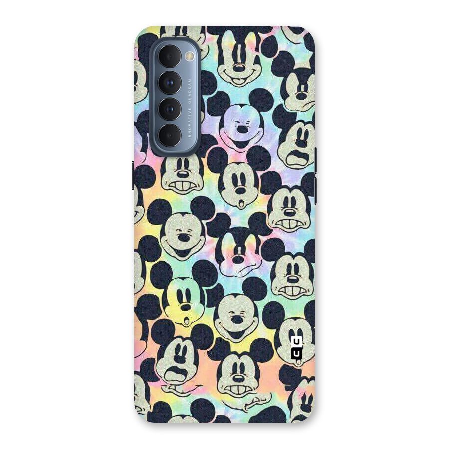 Fun Rainbow Faces Back Case for Reno4 Pro