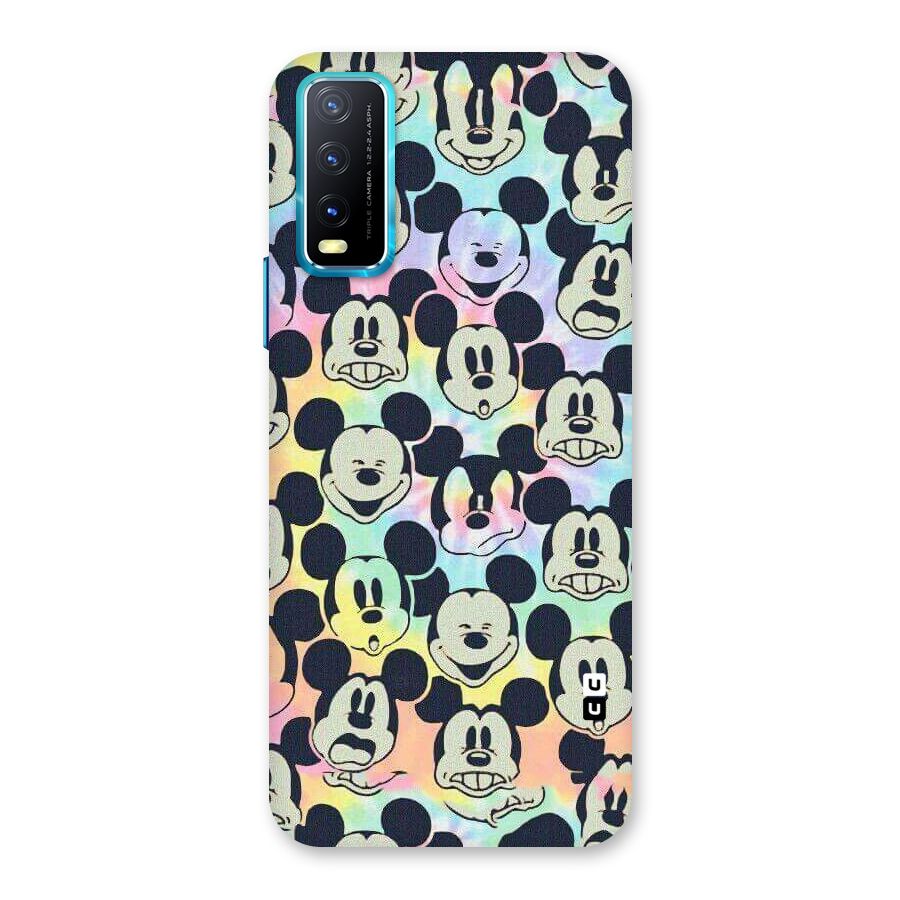 Fun Rainbow Faces Back Case for Vivo Y20A
