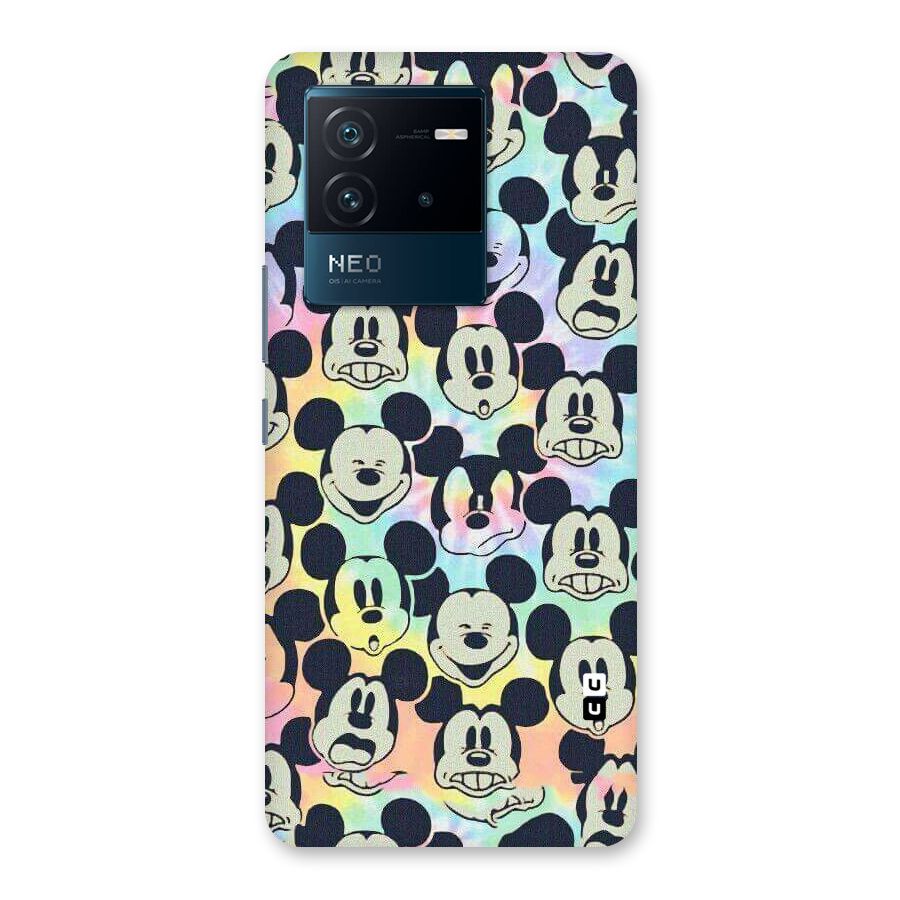 Fun Rainbow Faces Back Case for Vivo iQOO Neo 6 5G