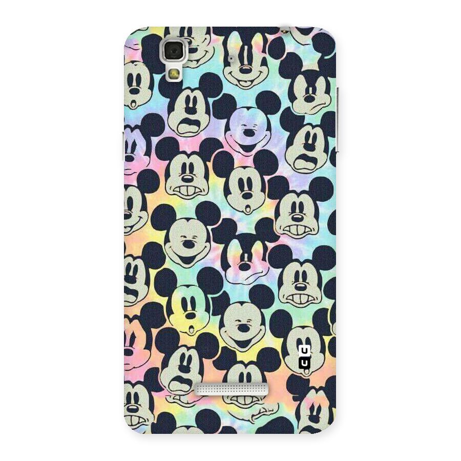 Fun Rainbow Faces Back Case for Yu Yureka