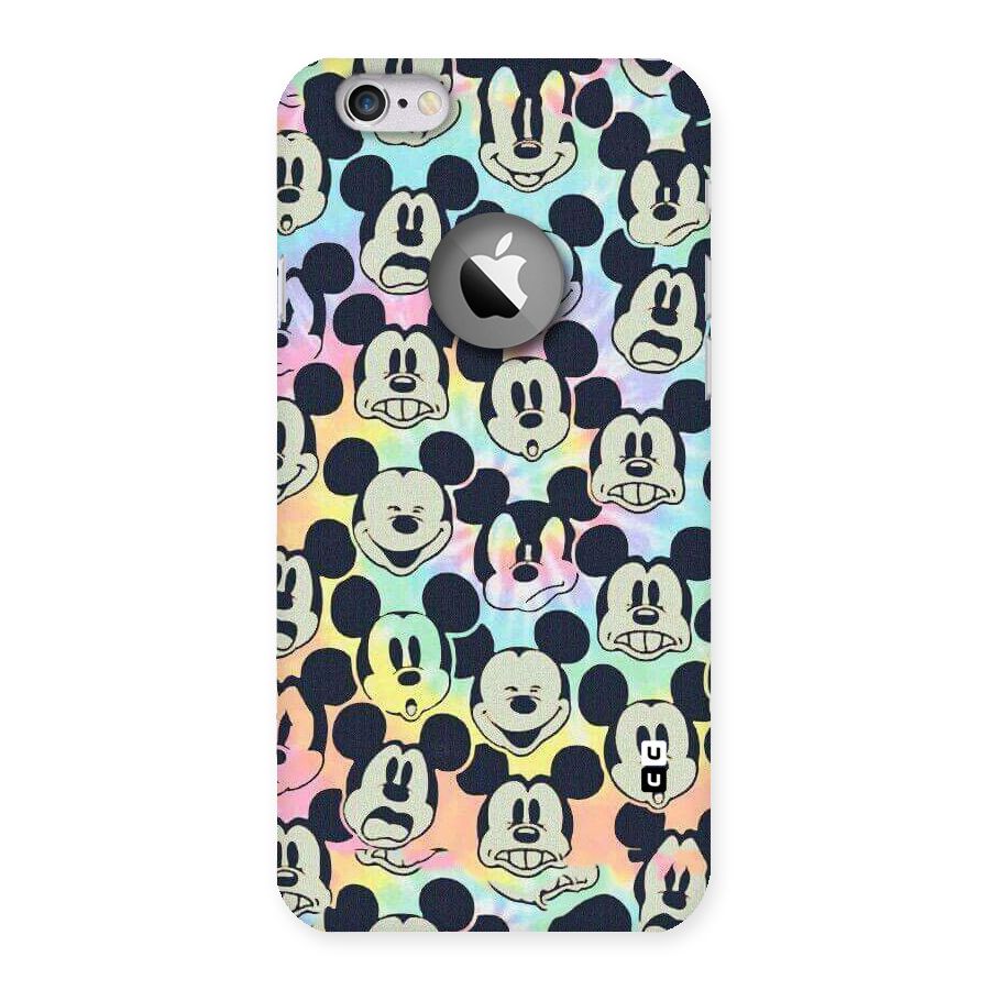 Fun Rainbow Faces Back Case for iPhone 6 Logo Cut
