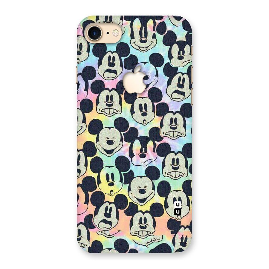 Fun Rainbow Faces Back Case for iPhone 7 Apple Cut