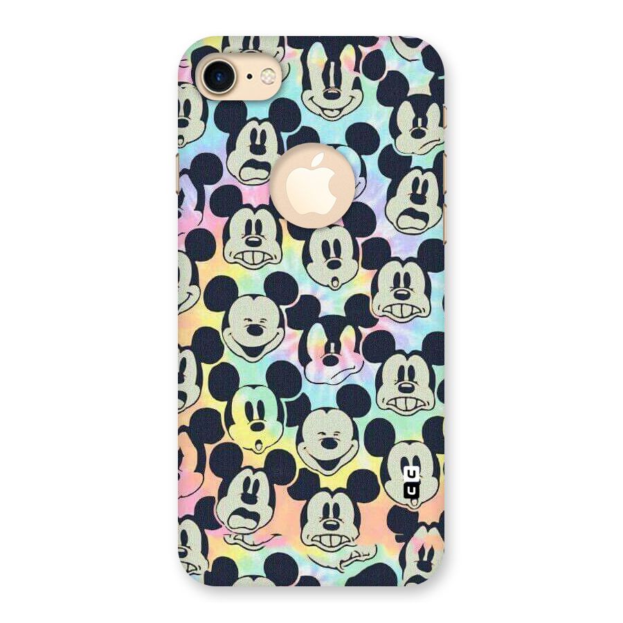 Fun Rainbow Faces Back Case for iPhone 7 Logo Cut