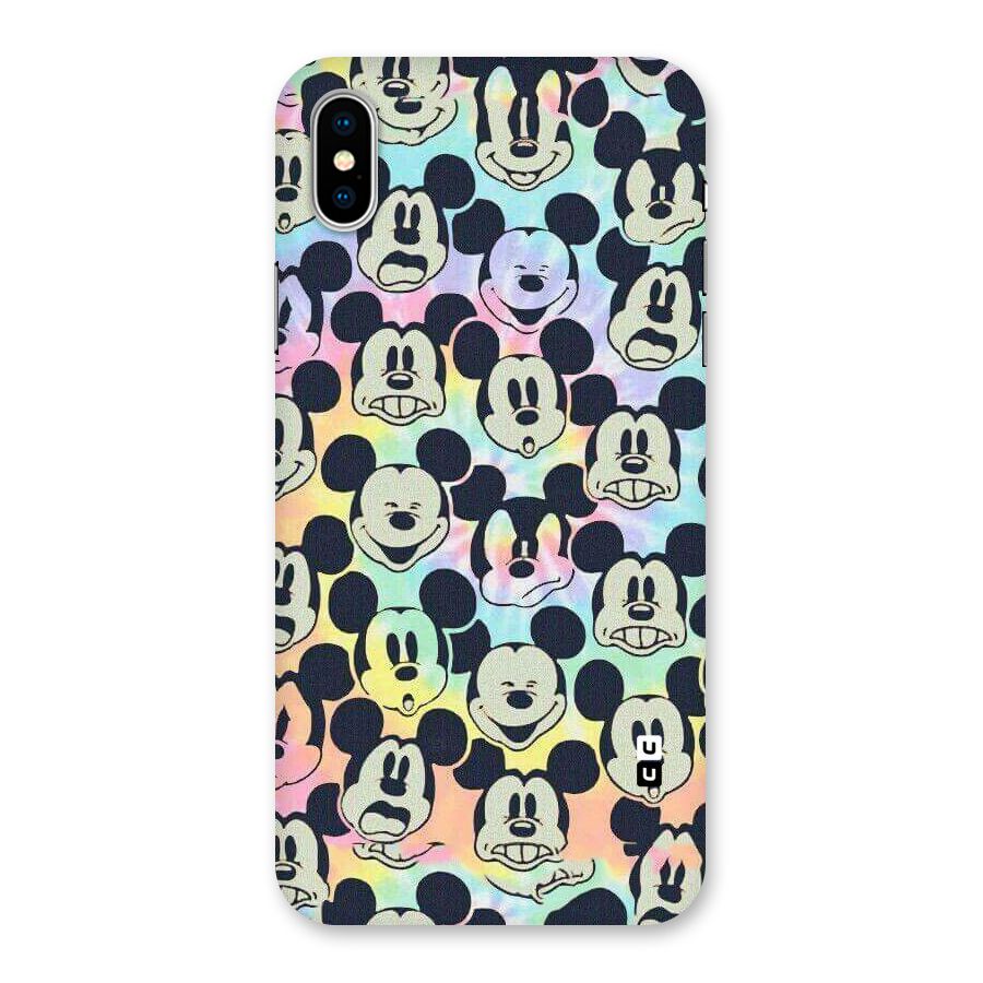 Fun Rainbow Faces Back Case for iPhone X