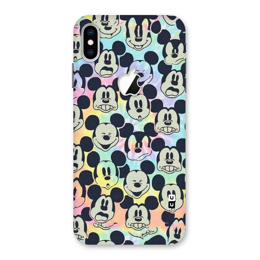 Fun Rainbow Faces Back Case for iPhone XS Max Apple Cut