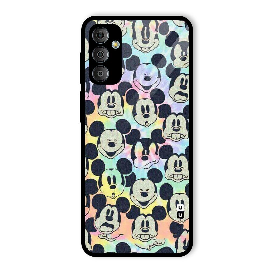 Fun Rainbow Faces Glass Back Case for Galaxy F23