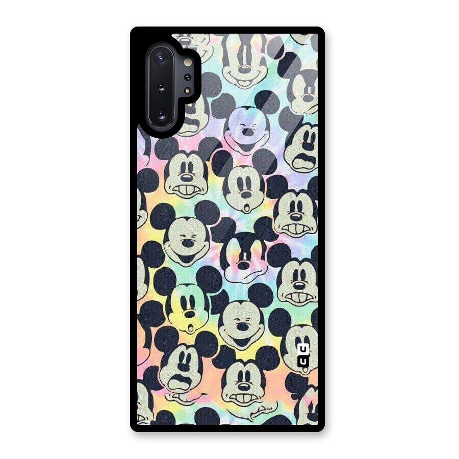Fun Rainbow Faces Glass Back Case for Galaxy Note 10 Plus