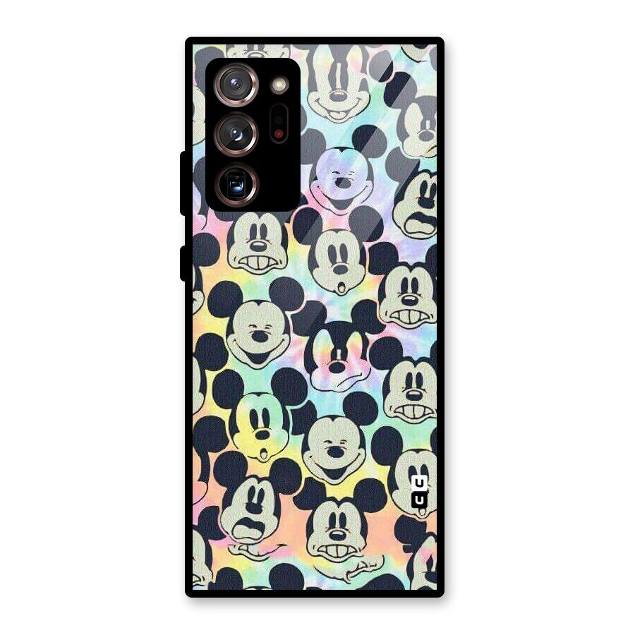 Fun Rainbow Faces Glass Back Case for Galaxy Note 20 Ultra
