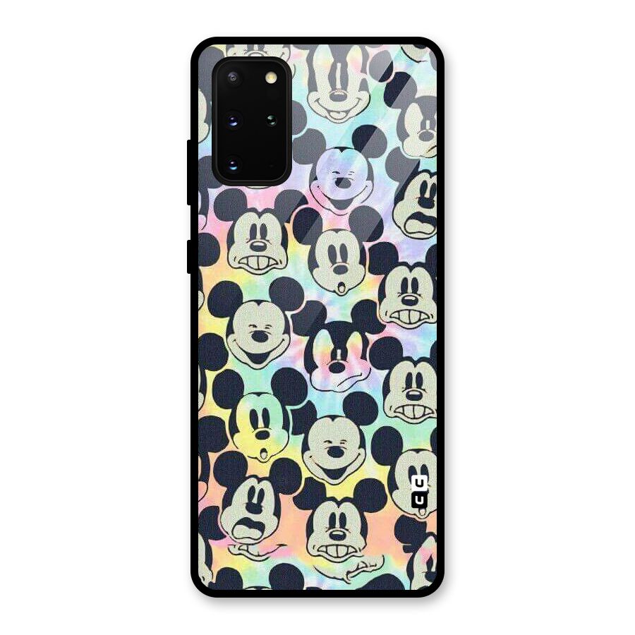 Fun Rainbow Faces Glass Back Case for Galaxy S20 Plus