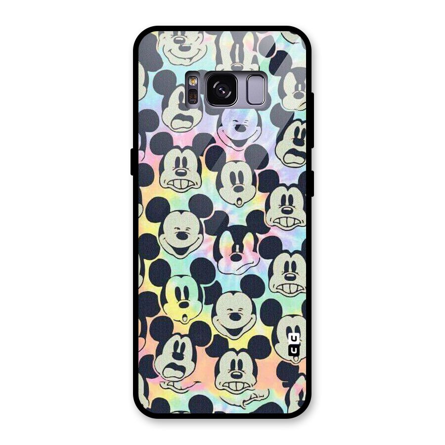 Fun Rainbow Faces Glass Back Case for Galaxy S8